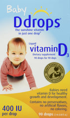 Ddrops Baby 400 IU drops application – tasteless and convenient