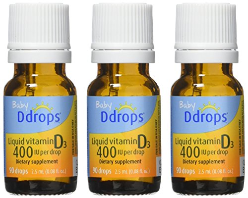 Ddrops Baby 400 IU drops are odorless and preservative-free.