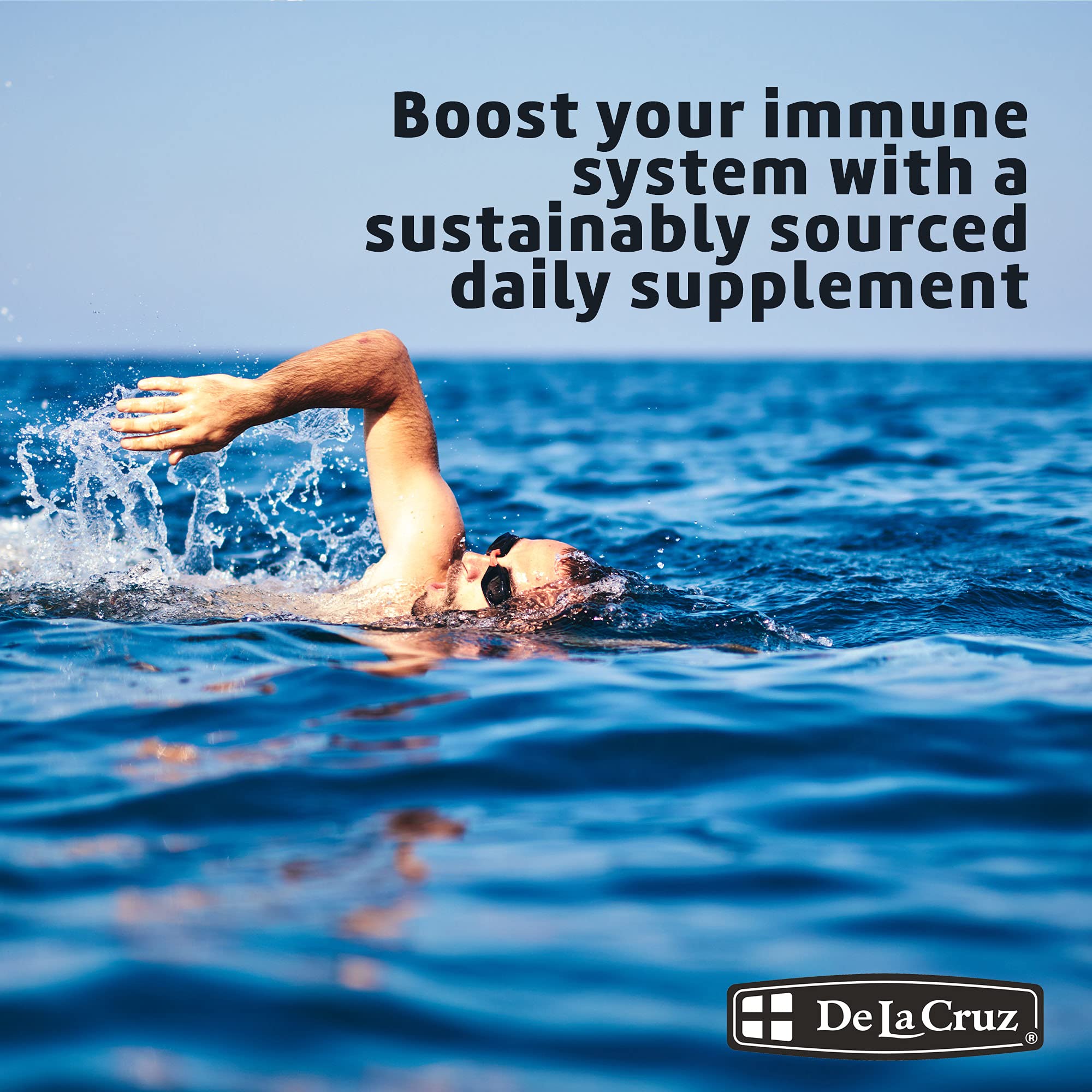 De La Cruz Cod Liver Oil Liquid nitrogen-flushed bottle preserves freshness