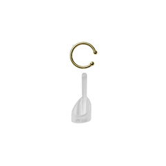 Deafmetal universal-fit cuff shown on various ears for secure retention.