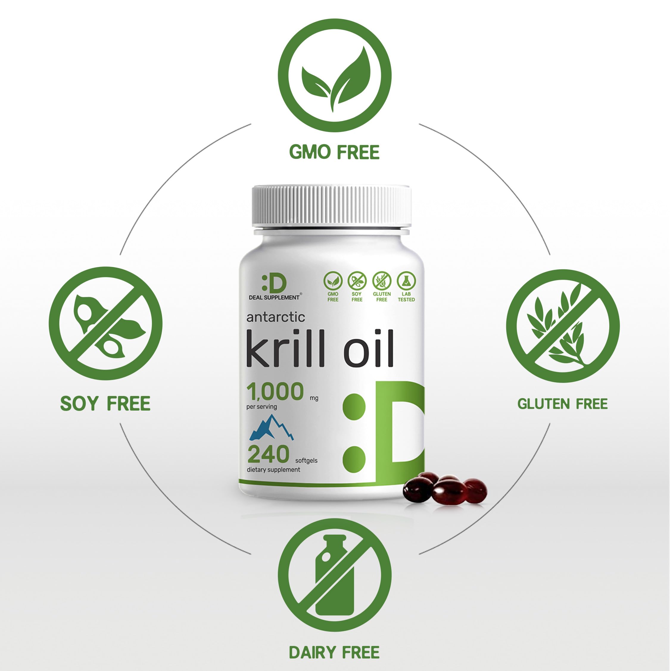 DEAL SUPPLEMENT Antarctic Krill Oil capsules in hand suggest simple on-the-go use.