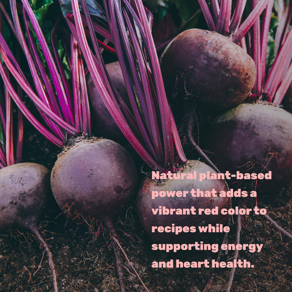 DEAL SUPPLEMENT certified organic beet powder label closeup, emphasizes nitrate-rich fueling.
