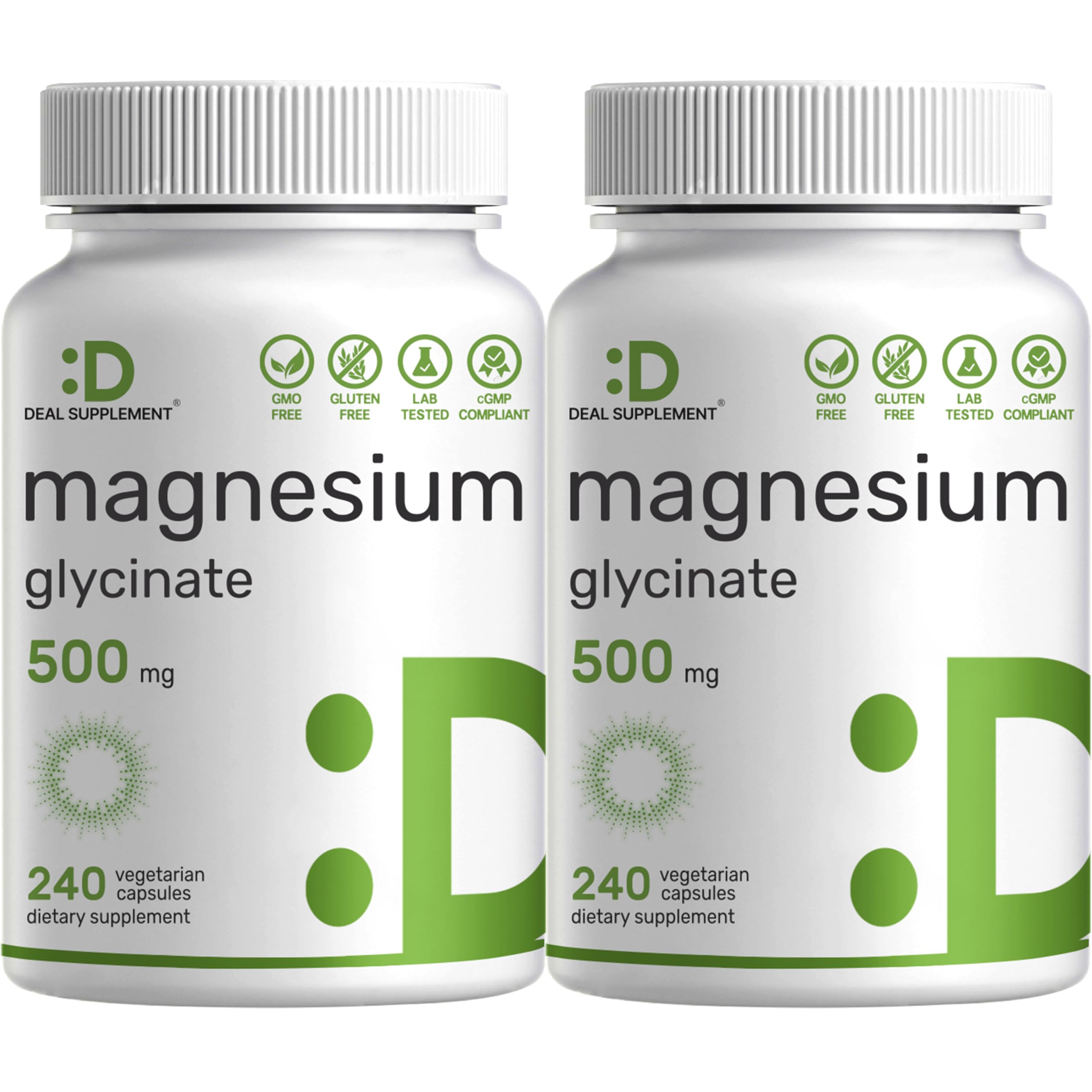 Deal Supplement Magnesium Glycinate 500mg capsule, designed for easier absorption and daily wellness.