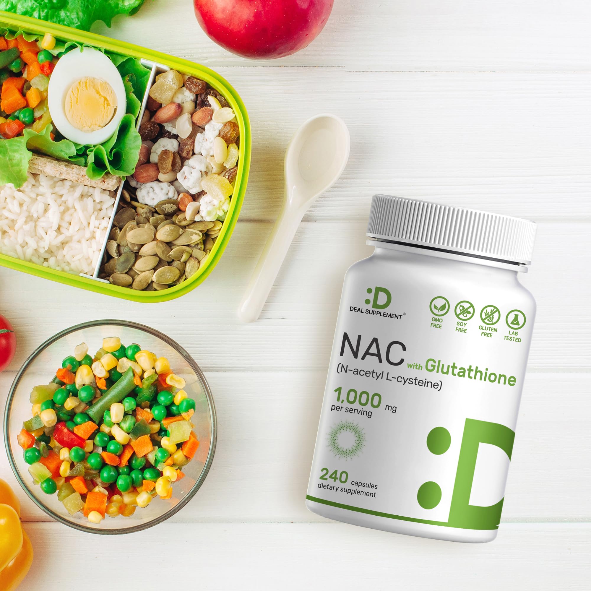 DEAL SUPPLEMENT NAC lab-tested, non-GMO formulation ensuring reliable quality.