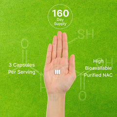 DEAL SUPPLEMENT NAC label highlights reduced glutathione addition for enhanced active state.