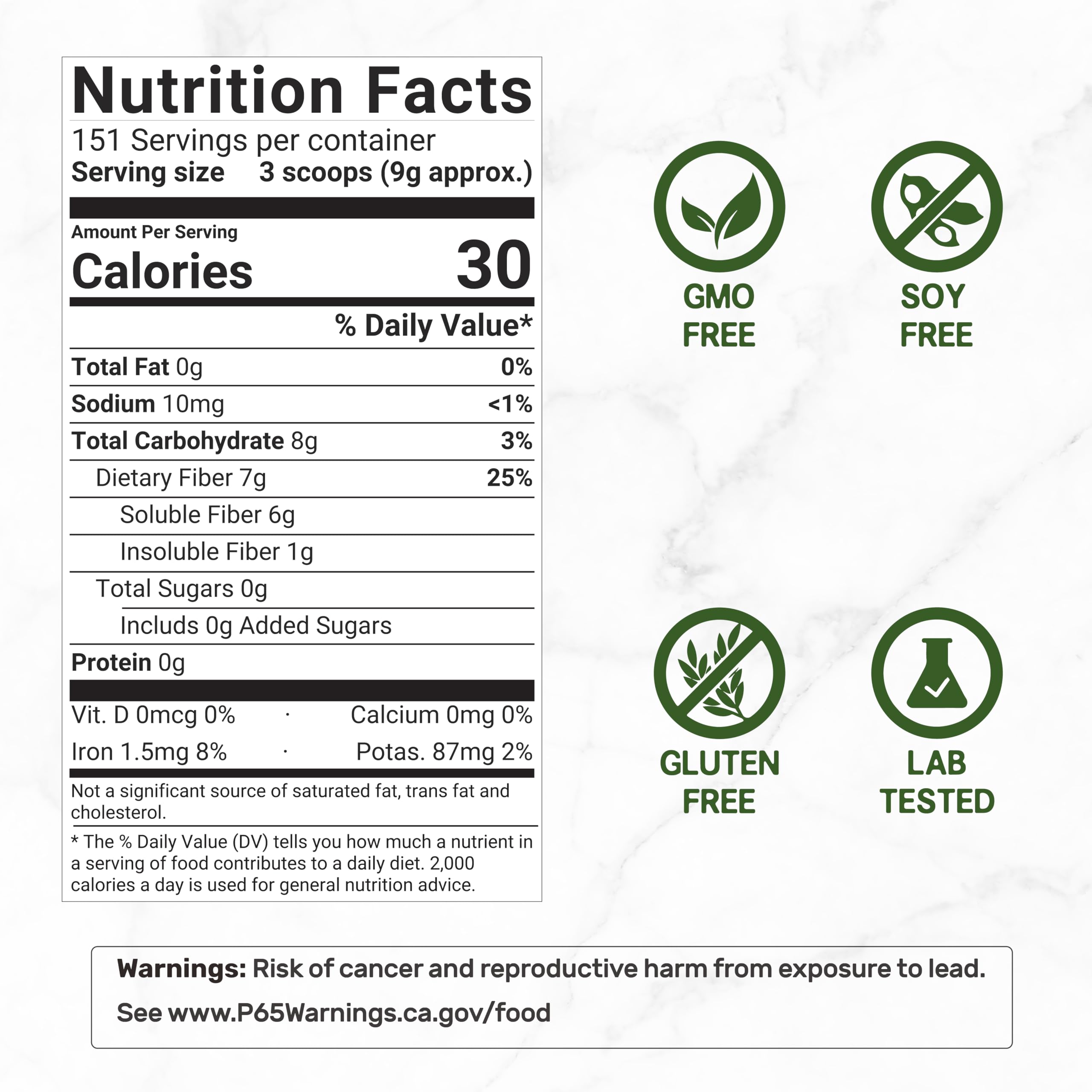 Deal Supplement psyllium husk powder scoops for easy measuring and mixing.