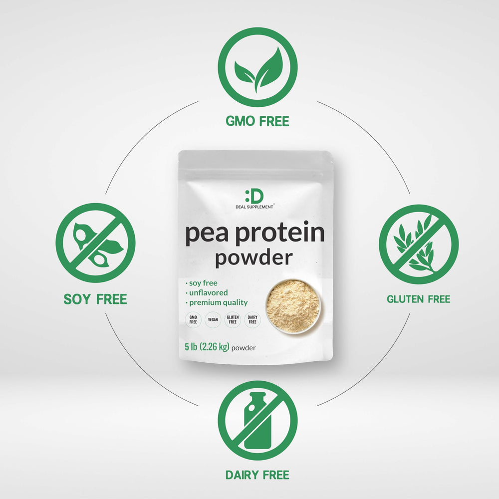 DEAL SUPPLEMENT pea protein powder for shakes and smoothies in a 5lb bag