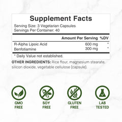 DEAL SUPPLEMENT R-ALA capsules ready for daily wellness routine.
