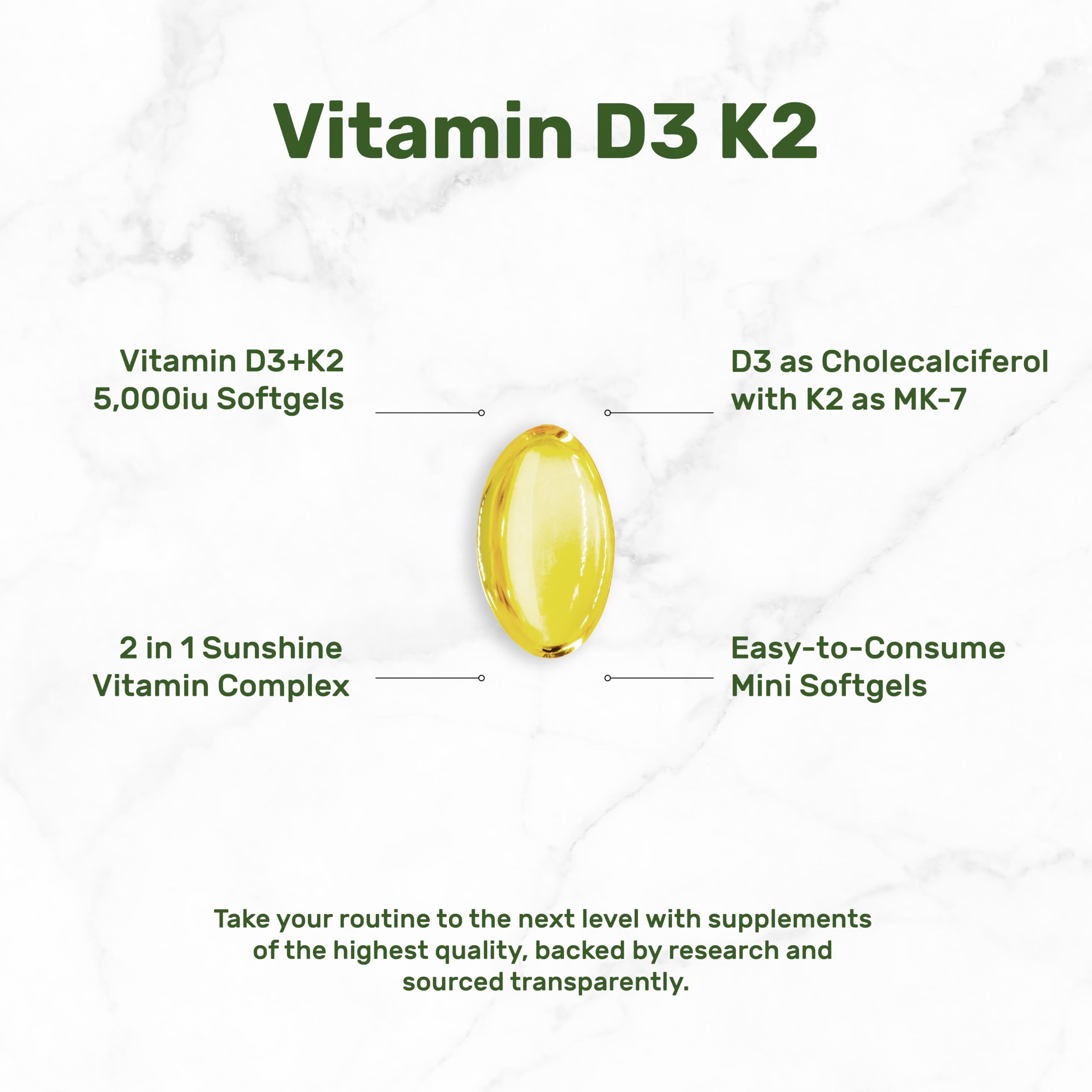 DEAL SUPPLEMENT two-pack bottles ready for daily D3 K2 support