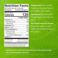DEAL SUPPLEMENT unflavored pea protein powder scoop for accurate servings and recipes