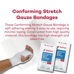 Dealmed 4.1 yards gauze roll label showing length