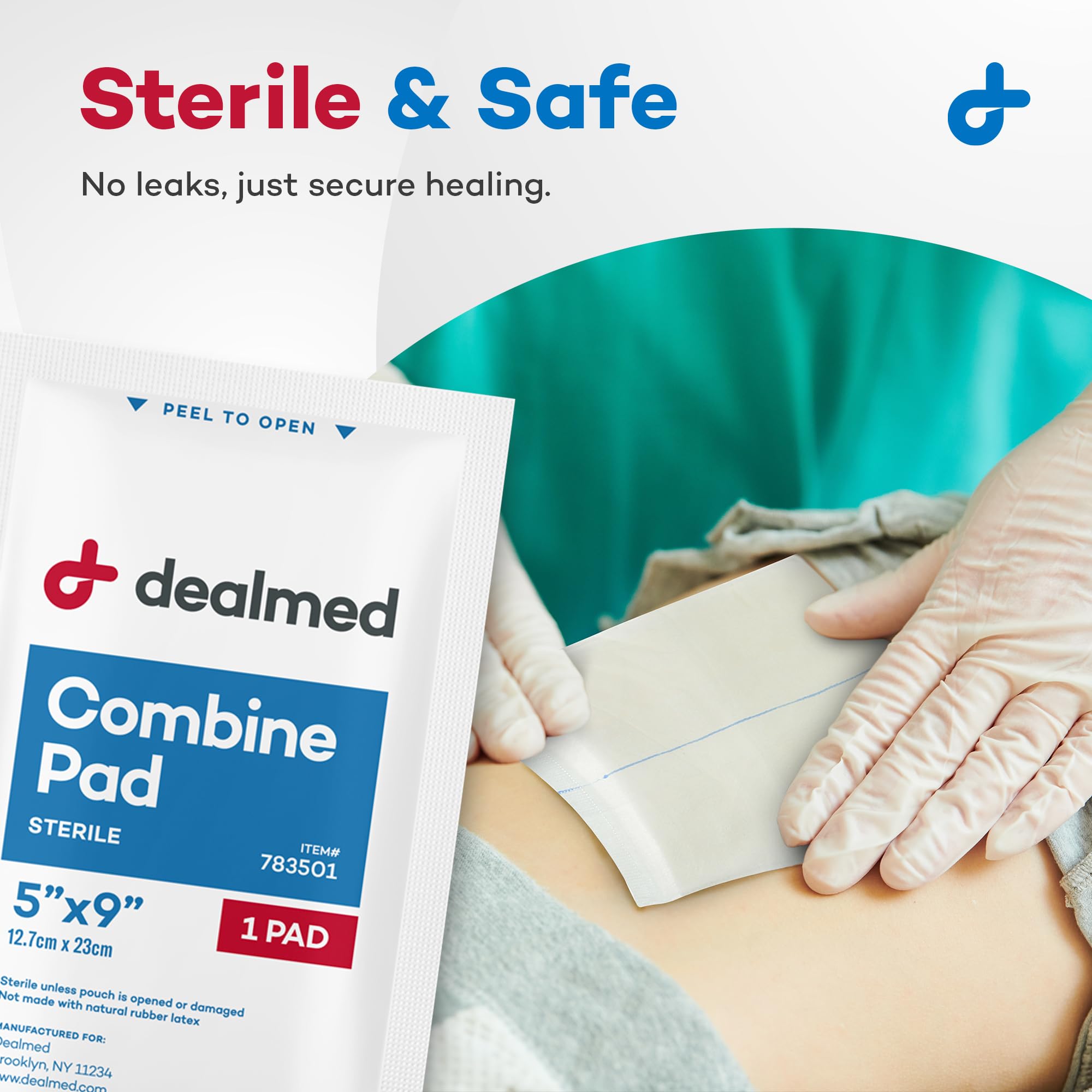 Dealmed 400 pads per case provide easy stocking.