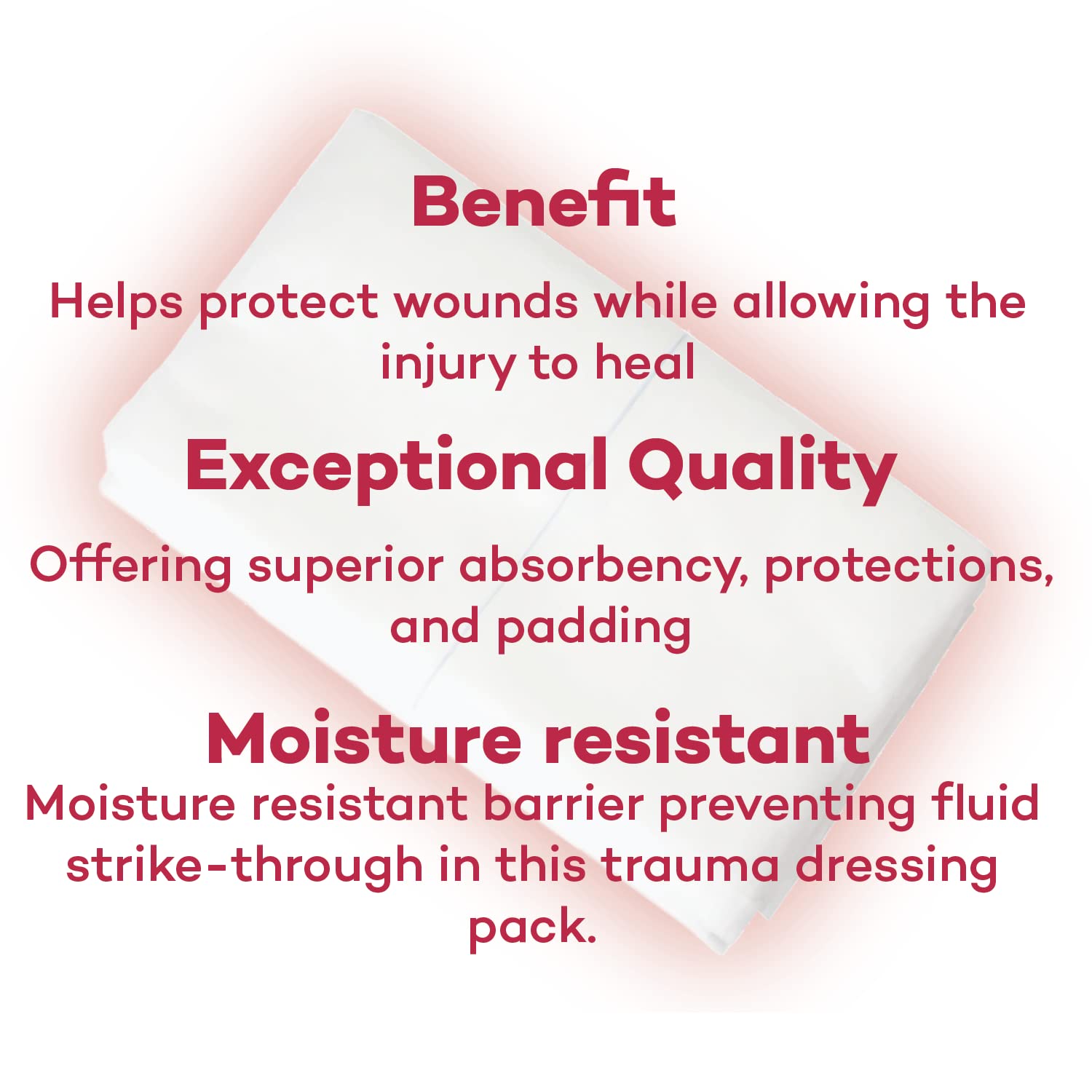 Dealmed absorbent core draws in fluids and reduces pooling
