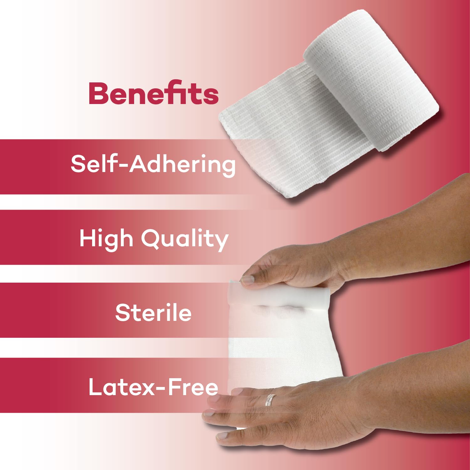 Dealmed breathable soft fabric gauze roll for comfortable daily wear.
