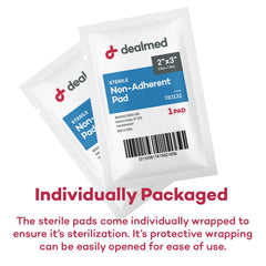 Dealmed case of 1200 pads packaging for reliable stock in clinics and kits.