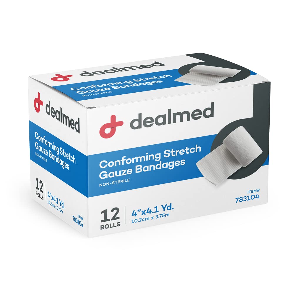 Dealmed conformed stretch gauze in box simplifies dressing changes.