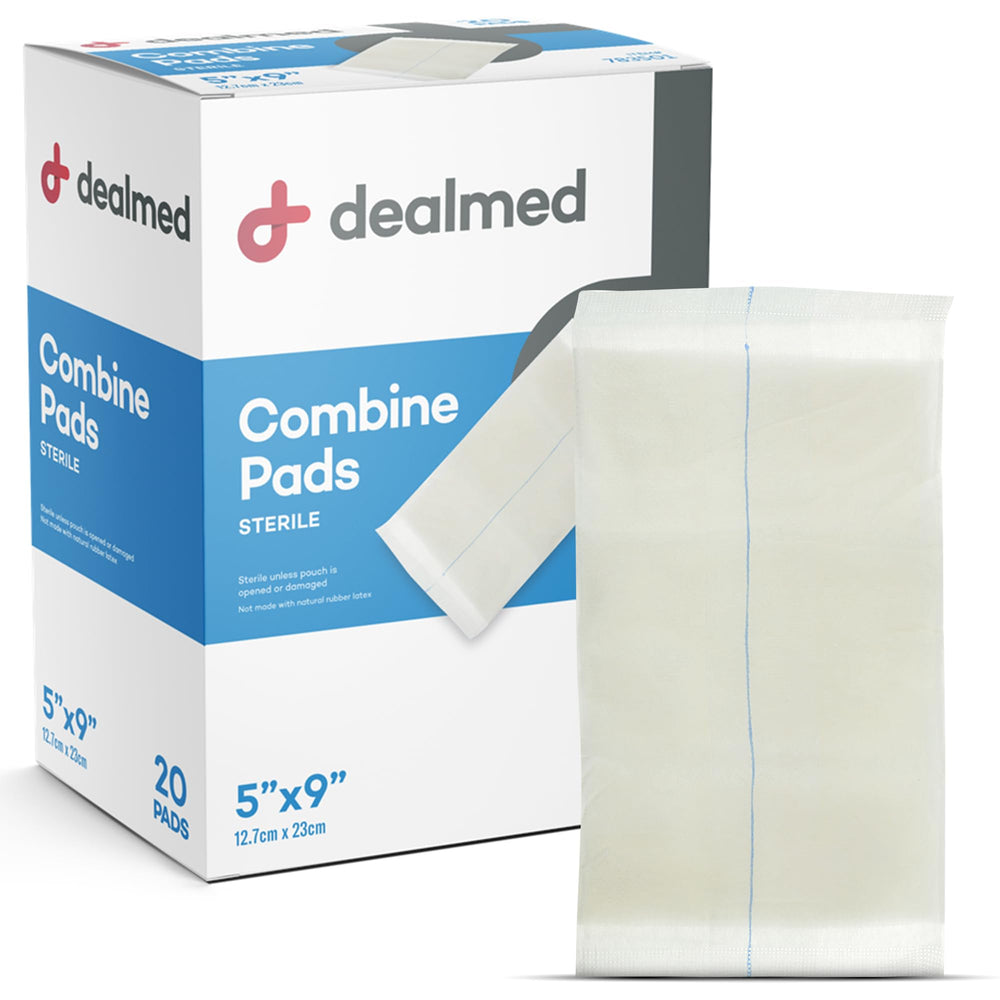 Dealmed absorbent pad suitable for emergency drainage management.