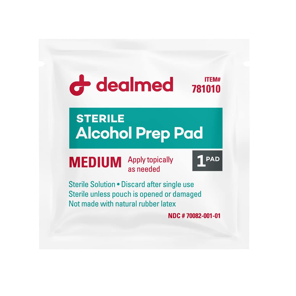 Dealmed fast-drying wipes provide quick access and minimal residue.