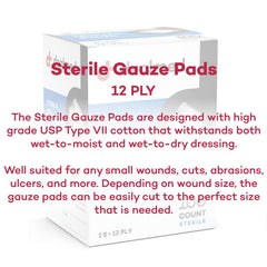 Dealmed 3x3 multi-size gauze pad option for varied wound sites