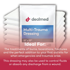 Dealmed individually wrapped dressing for sterile one-time use