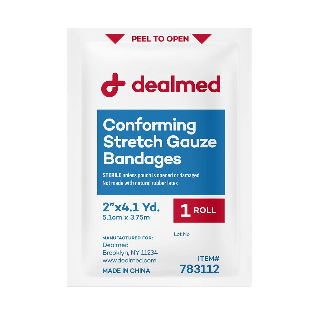 Dealmed latex-free breathable gauze fabric close-up for skin comfort