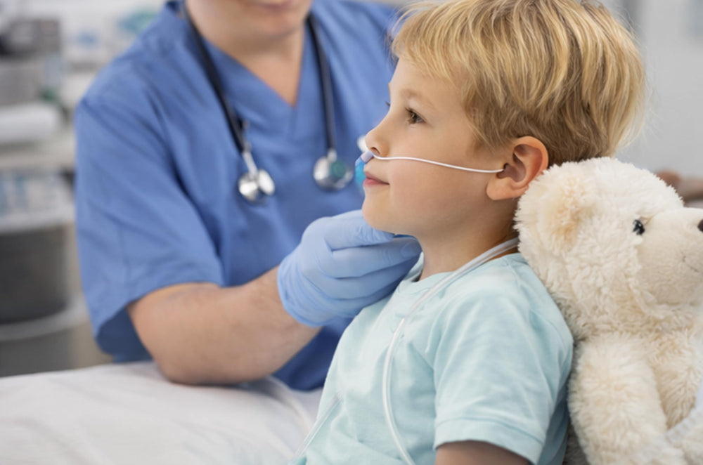 Dealmed nasal cannula dual prongs deliver gentle airflow with flexible tubing.