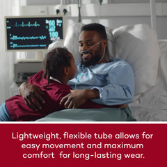 Dealmed straight cannula tubing is highly visible to reduce misplacement in busy spaces.