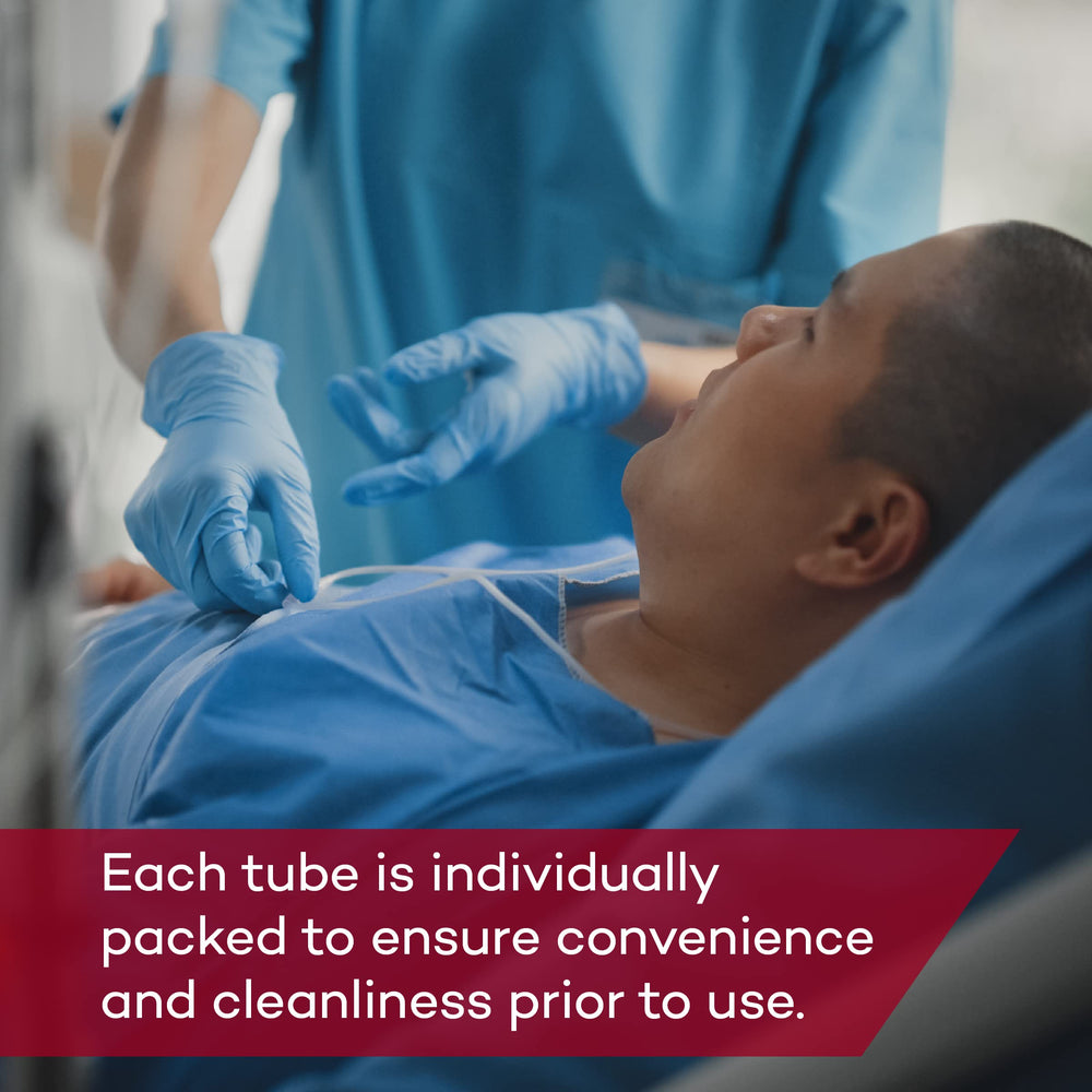 Dealmed lightweight tubing supports mobility while delivering supplemental oxygen.