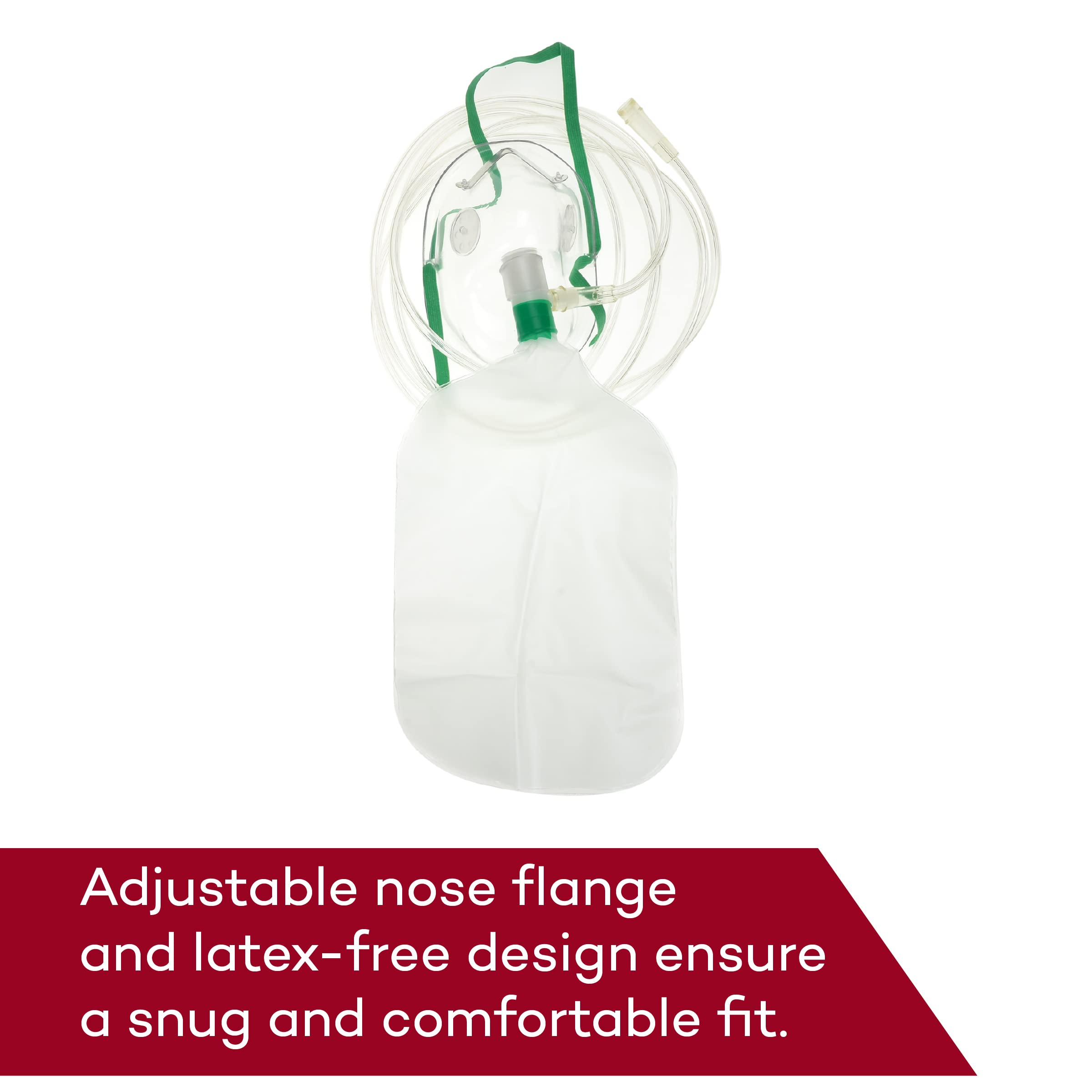 Dealmed mask with adjustable nose clip for secure fit
