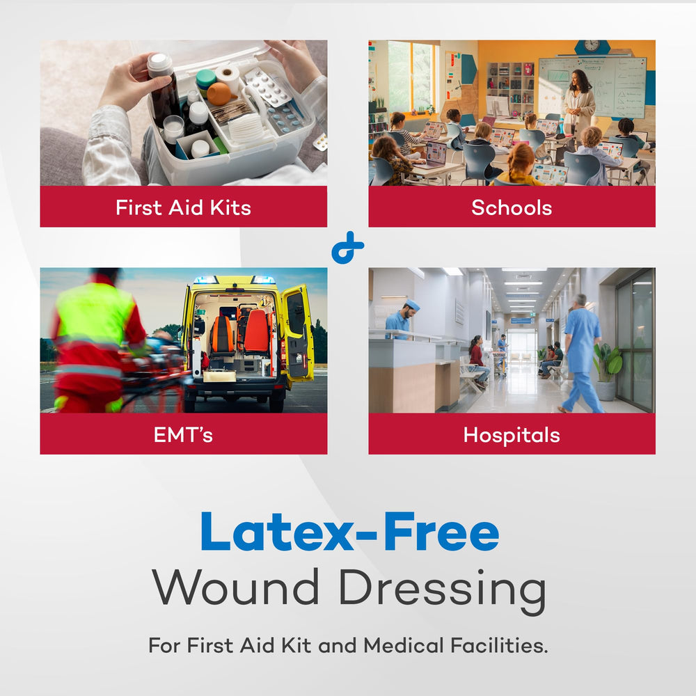 Dealmed peel-down packaging preserves sterility until use.