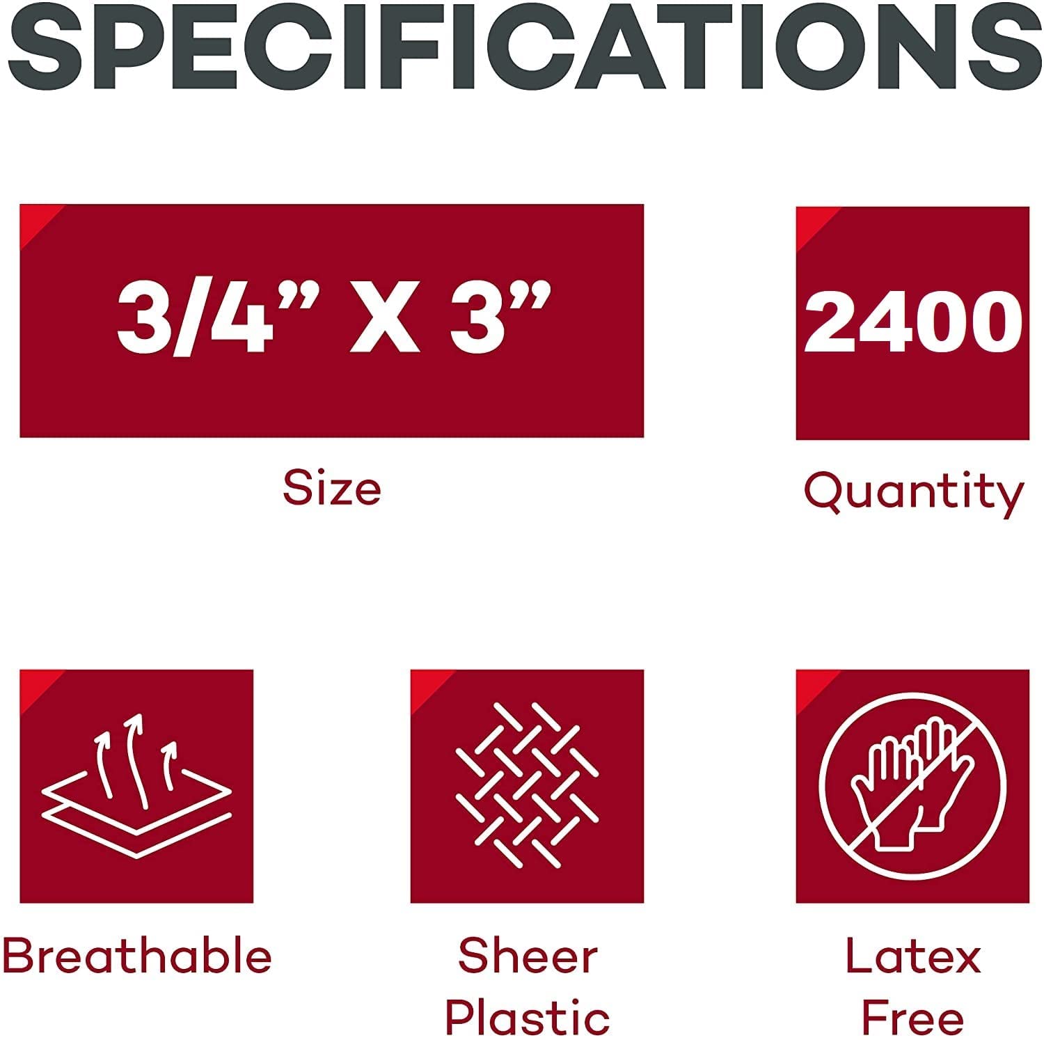 Dealmed Sheer Bandages worn during daily activities provide flexible protection.
