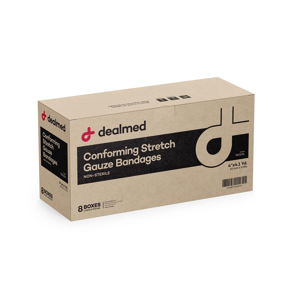 Dealmed wound care mesh rolls come in a case of 96 for bulk supply.