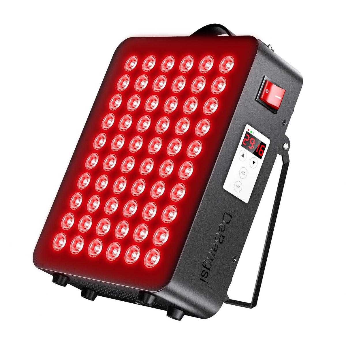 DeBangsi red light therapy panel with 60 LEDs for at-home skin wellness