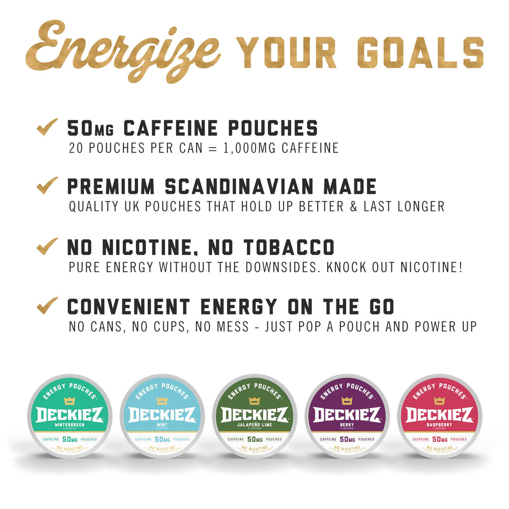 Deckiez caffeine pouch raspberry shows premium ingredients and smooth intake