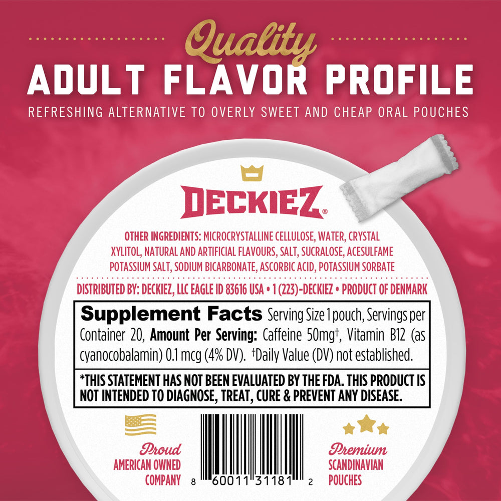 Deckiez Energy Pouches Jalapeno Lime pouch with bold flavor and alertness
