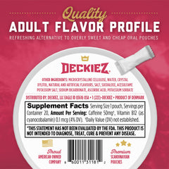 Deckiez Energy Pouches Jalapeno Lime pouch with bold flavor and alertness