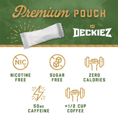 Deckiez Energy Pouches Wintergreen flavor can provides refreshing lift and clean finish
