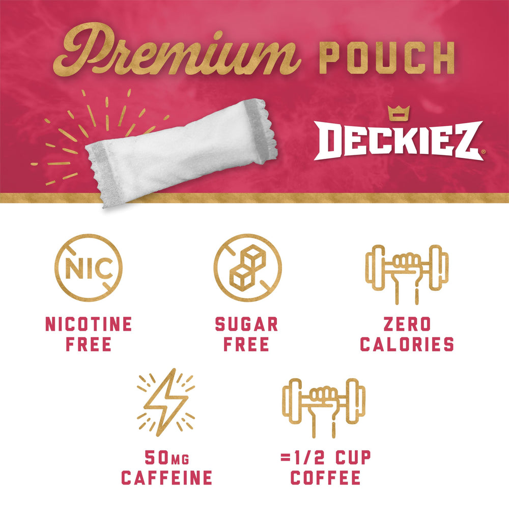 Deckiez Energy Pouches Wintergreen pouch for a smooth flavor and focus