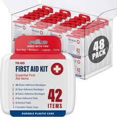 DecorRack 2000-Piece First Aid Kit in a compact case for easy home and travel readiness.