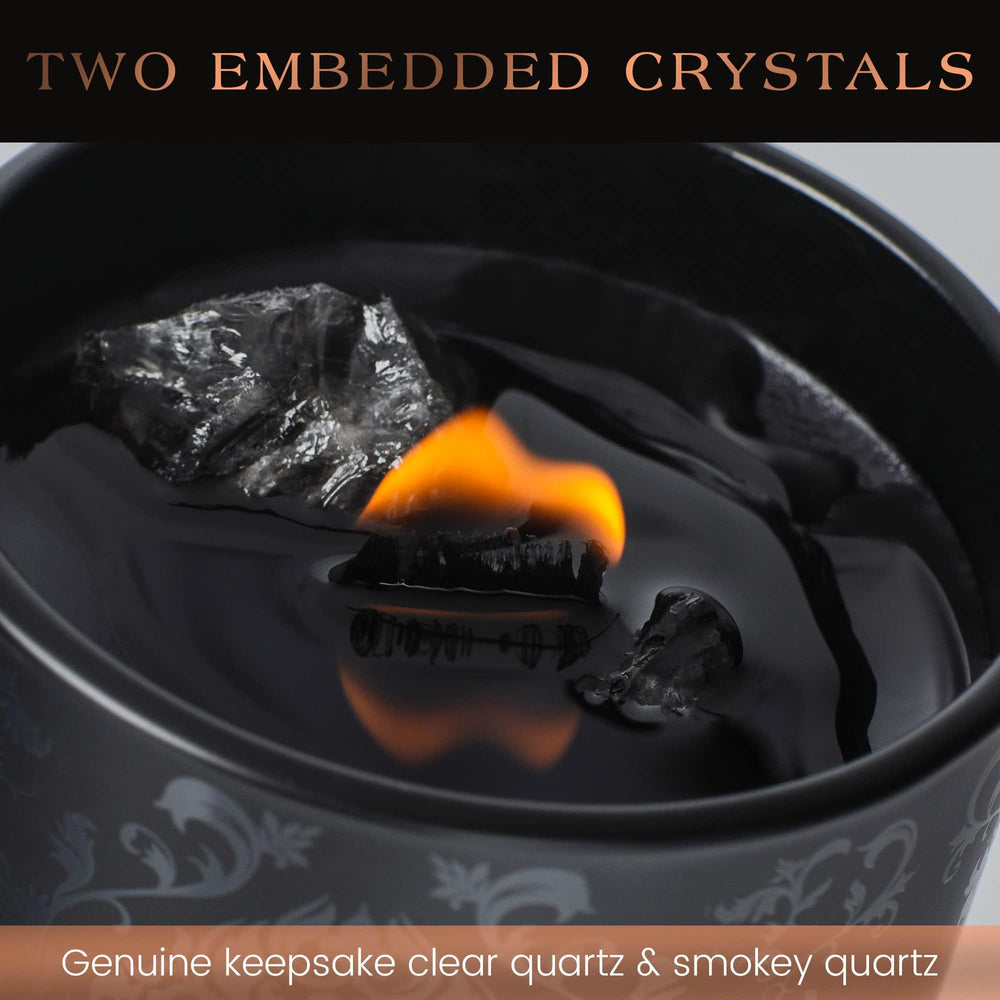Hand-poured luxury candle with premium gift-ready packaging.