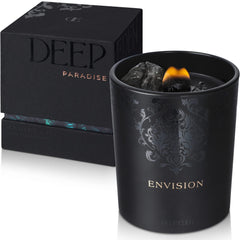 Eco-friendly candle with clean burn and sustainable materials.