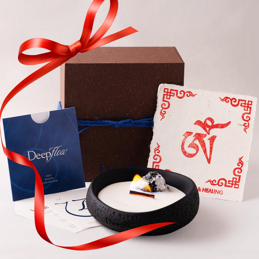 Deep Flow luxury ritual candle for Valentine’s gifting with elegant glow