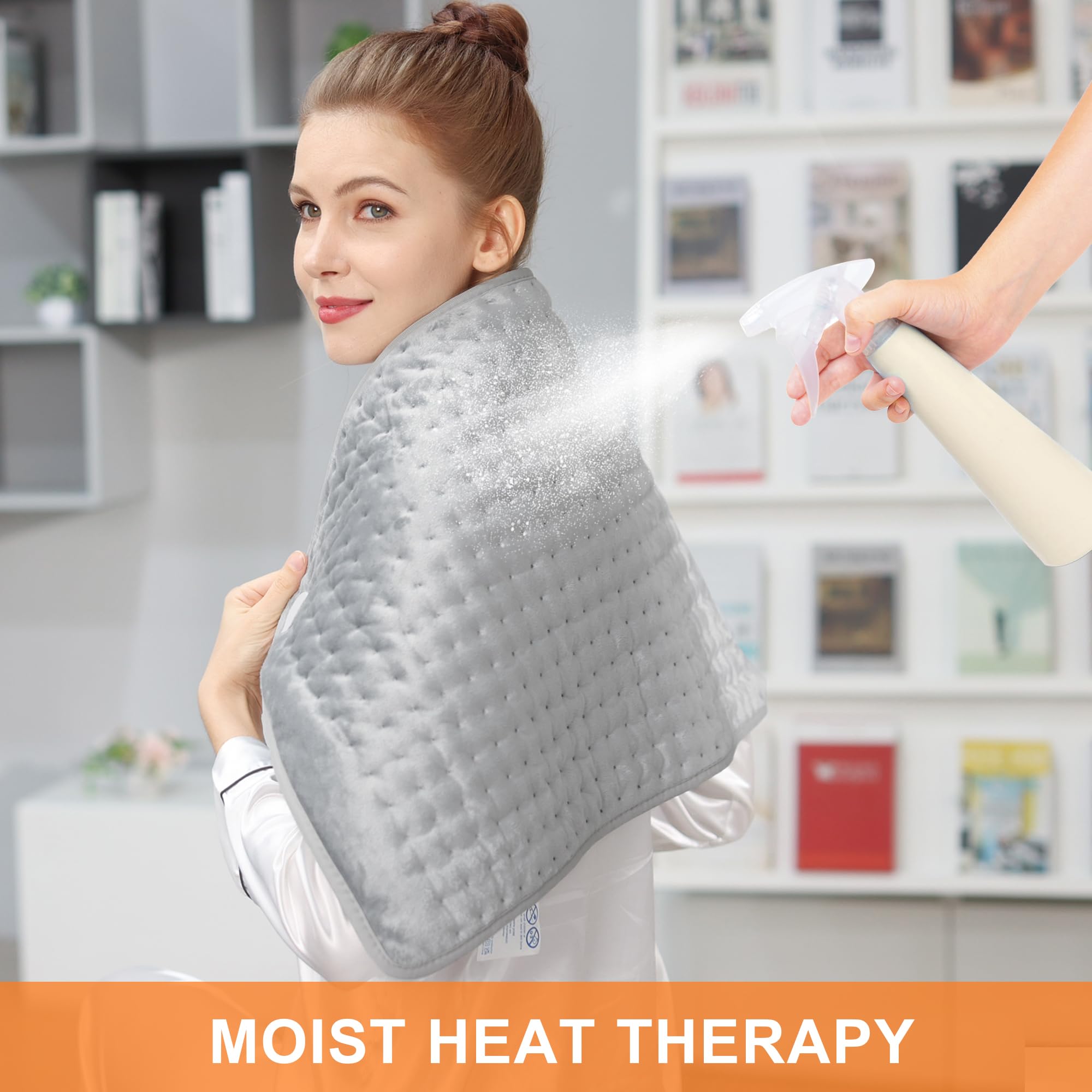 Deepsoon heating pad with a 75-inch cord for easy lounging