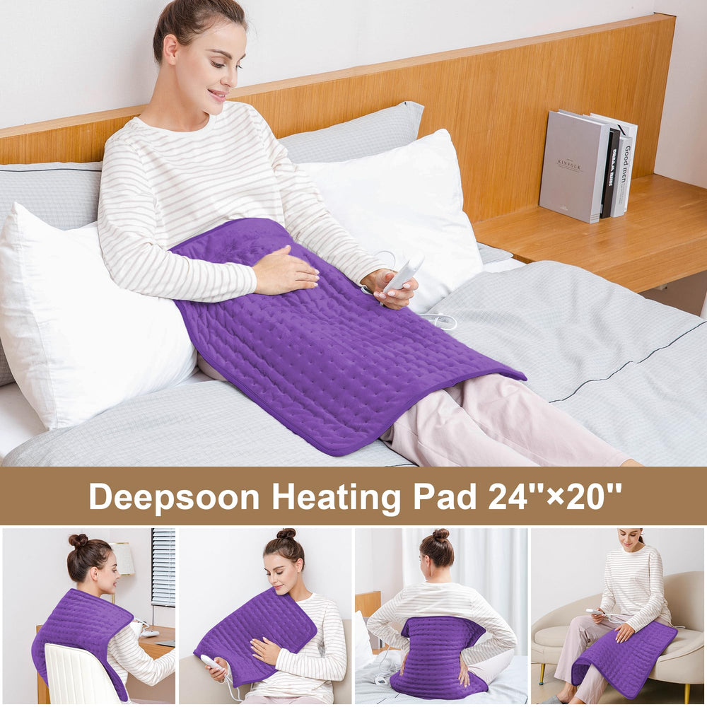 Deepsoon abdomen heating pad delivers comforting warmth for post-meal comfort.