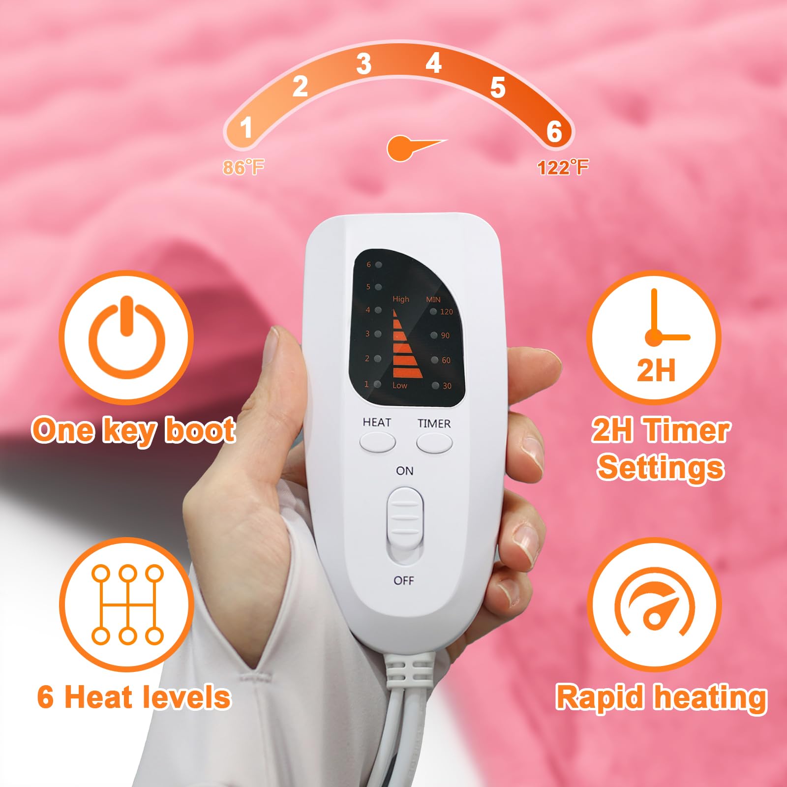 Deepsoon heating pad for abdomen offers full-torso coverage.