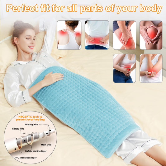 Deepsoon heating pad abdomen delivers gentle heat for relaxed meals and digestion moments.