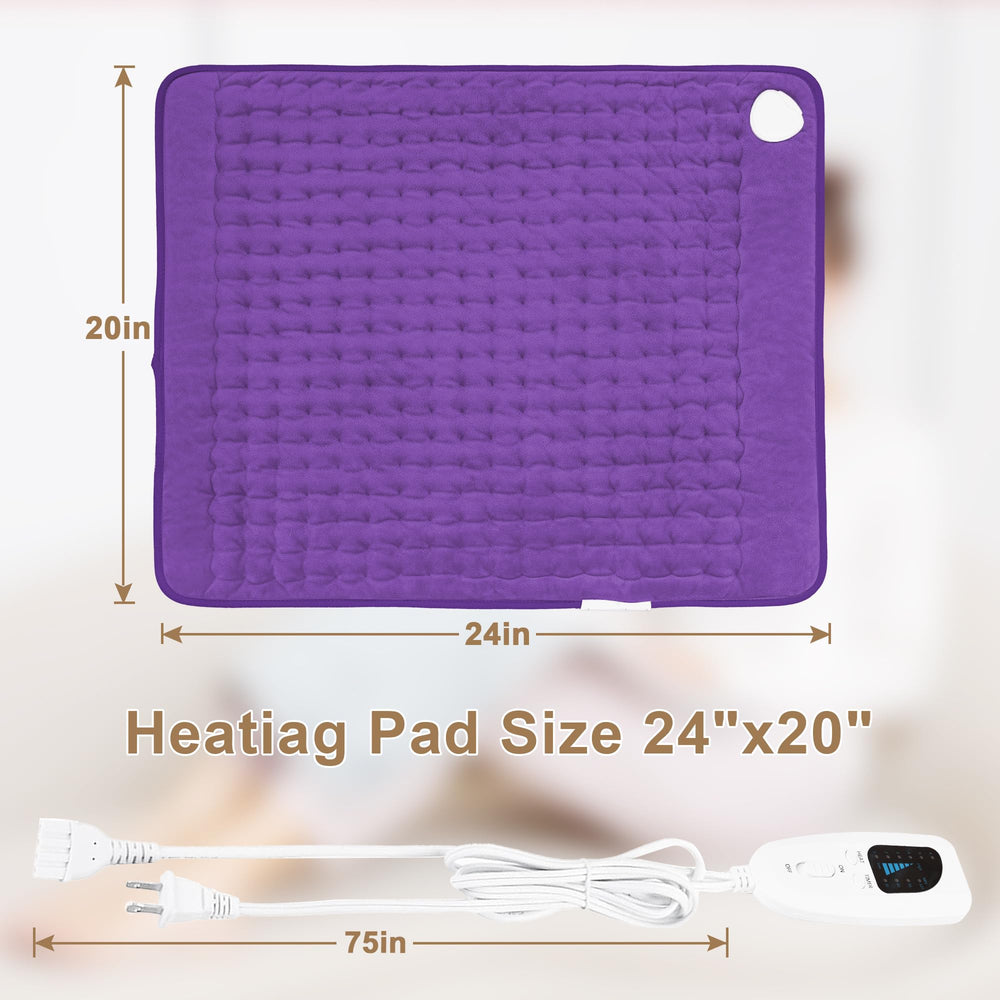 Deepsoon heating pad for arms and legs soothes fatigue after activity.