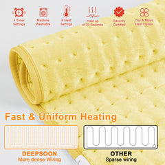 Deepsoon heating pad arms and legs delivering flexible heat coverage.