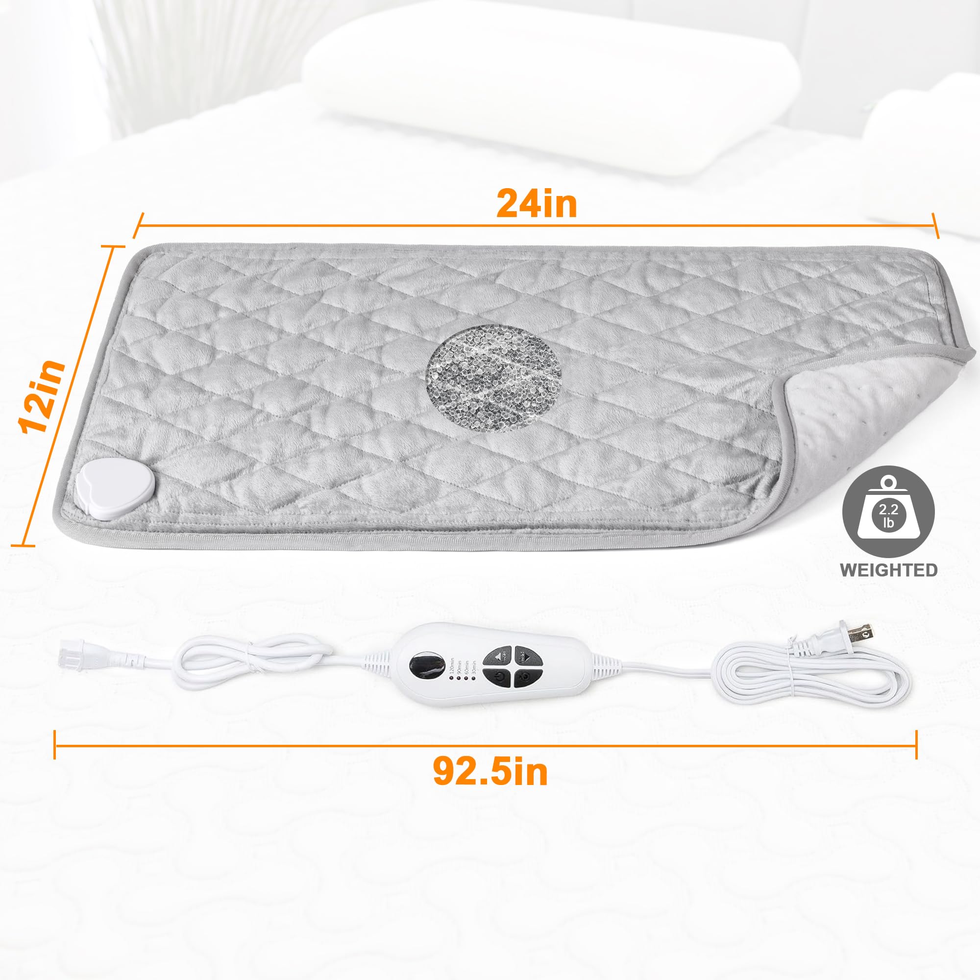 Deepsoon heating pad auto shut-off feature after two hours.