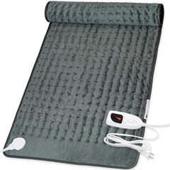 Deepsoon heating pad back view offers broad coverage for warmth and comfort